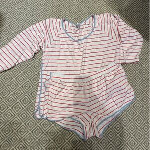 LAKE Pajamas Pima Long Sleeve and Shorts Set